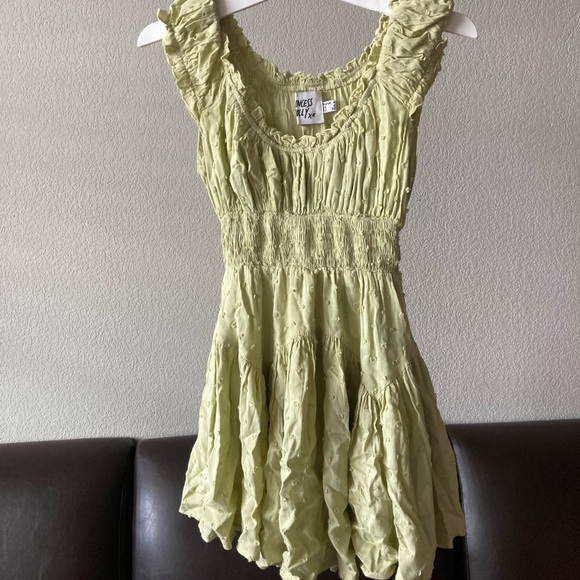 Princess Polly Anastasiya Mini Dress Romper in Lime - Picture 2 of 2